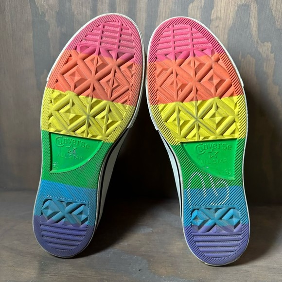 Converse Womens Chuck 70 Pride Athletic Shoes Rainbow 165713C High Top 8.5M - Picture 10 of 12